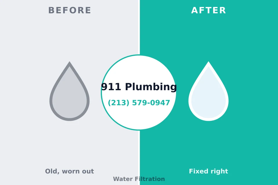 Before and after: plumbing company Konterra, MD